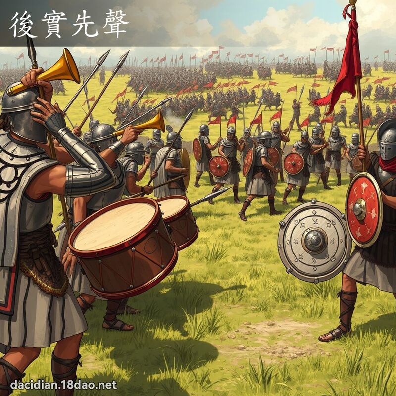 后实先声 - 国语大辞典配图