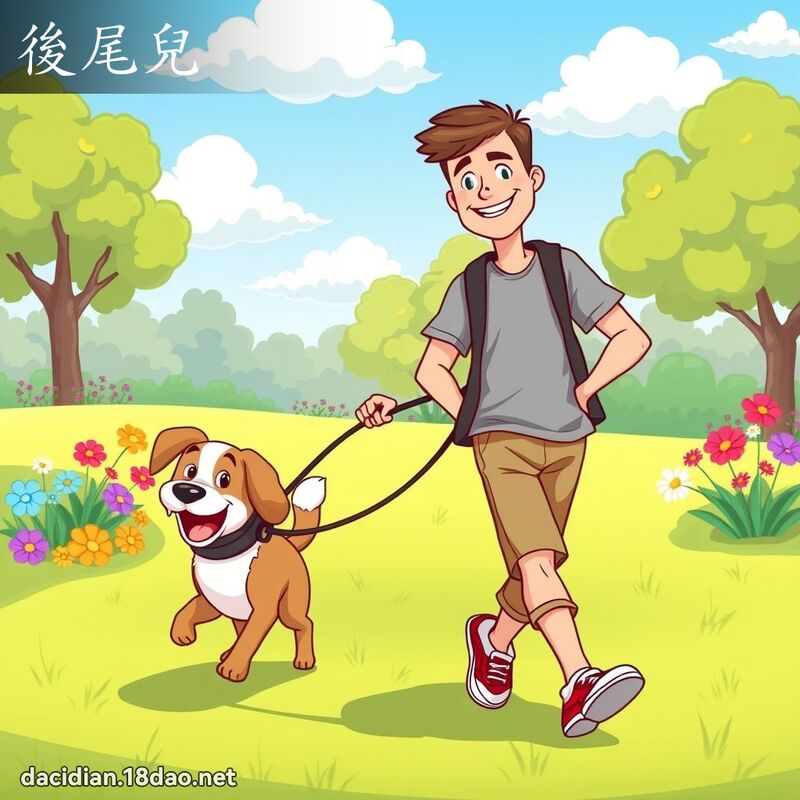 后尾儿 - 国语大辞典配图