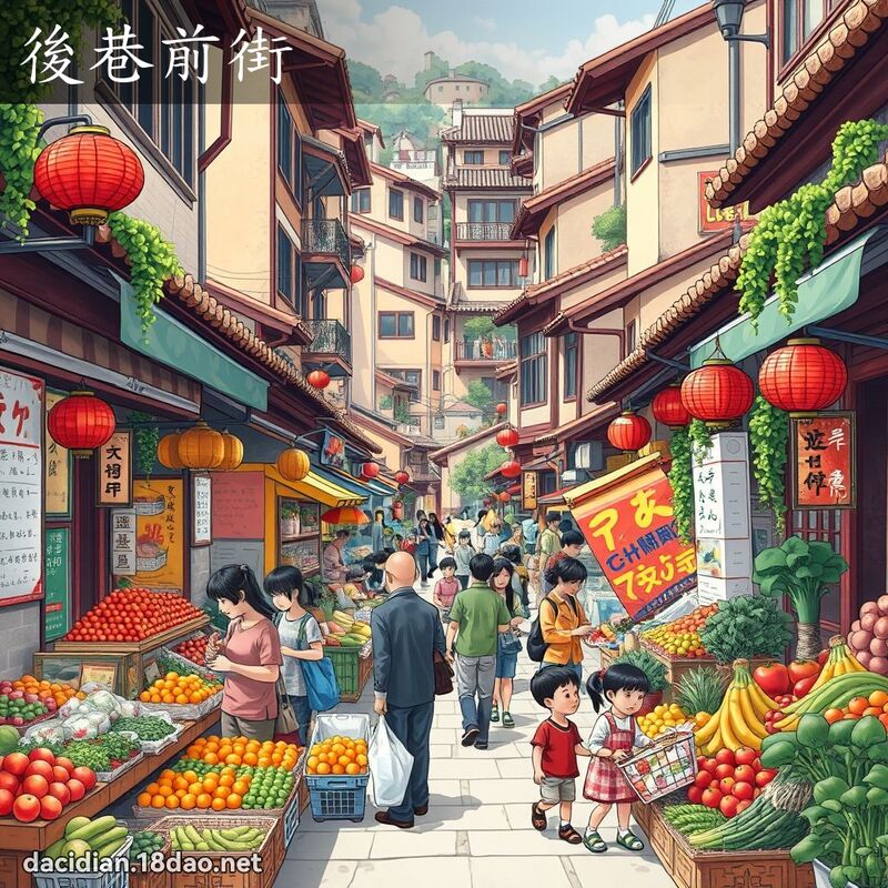 後巷前街 - 國語大辭典配圖