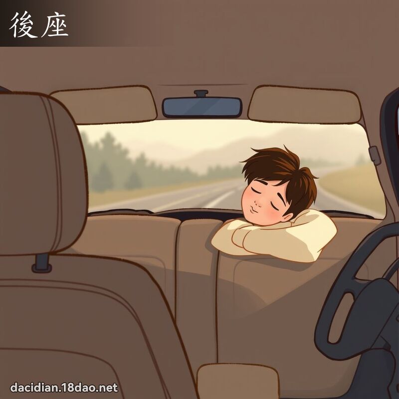 后座 - 国语大辞典配图