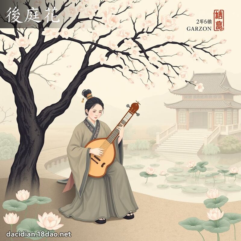 后庭花 - 国语大辞典配图