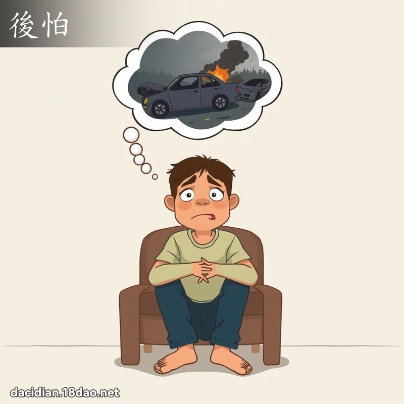 後怕 - 國語大辭典配圖
