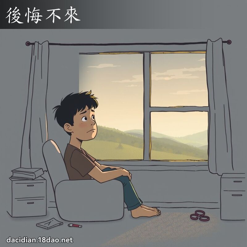 后悔不来 - 国语大辞典配图