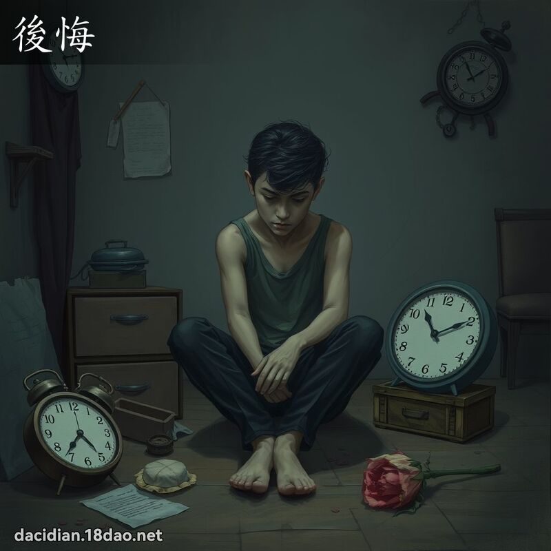 后悔 - 国语大辞典配图