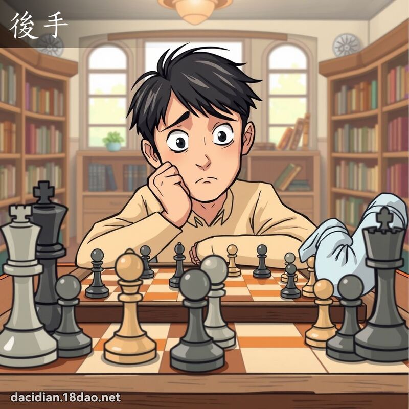 後手 - 國語大辭典配圖