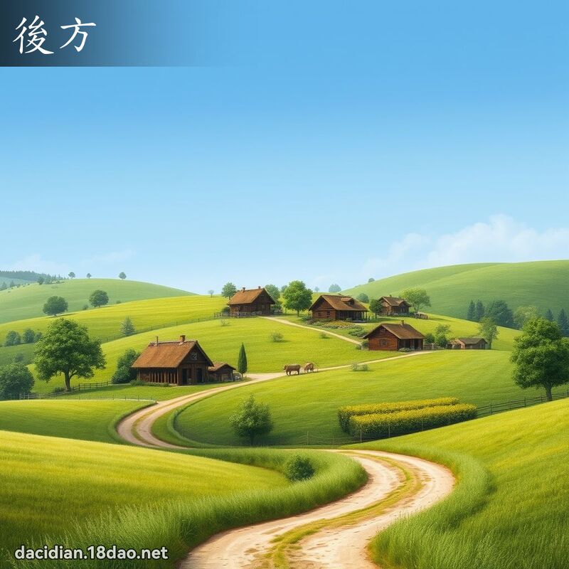 後方 - 國語大辭典配圖