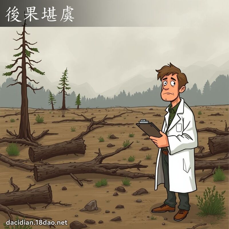 後果堪虞 - 國語大辭典配圖