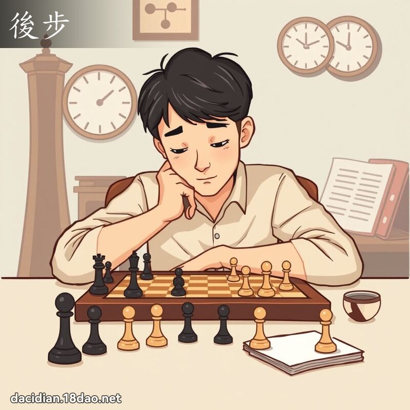 后步 - 国语大辞典配图