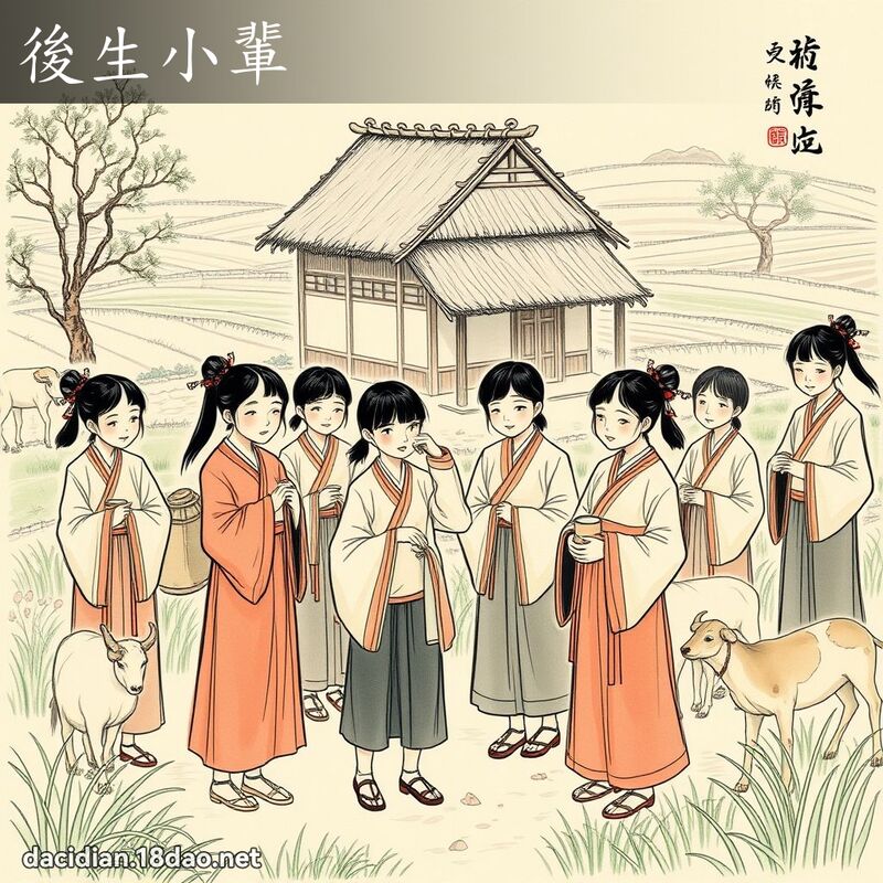 后生小辈 - 国语大辞典配图