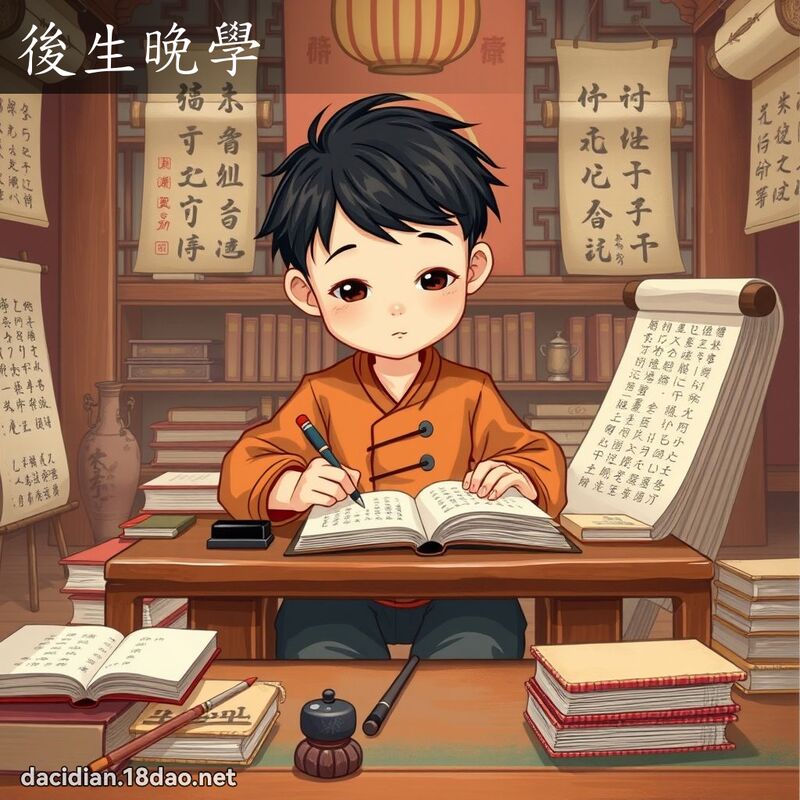 後生晚學 - 國語大辭典配圖