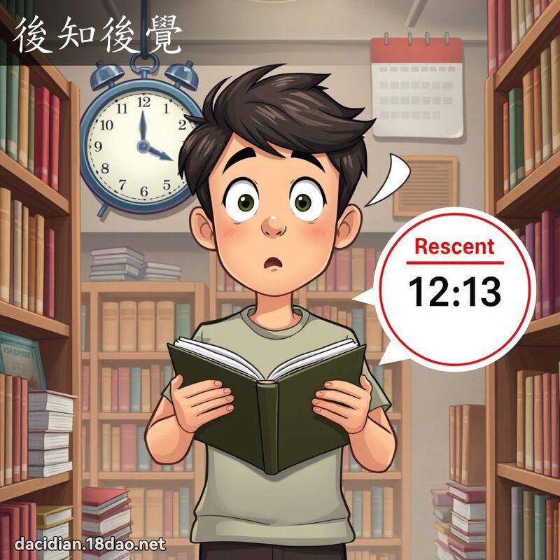 后知后觉 - 国语大辞典配图
