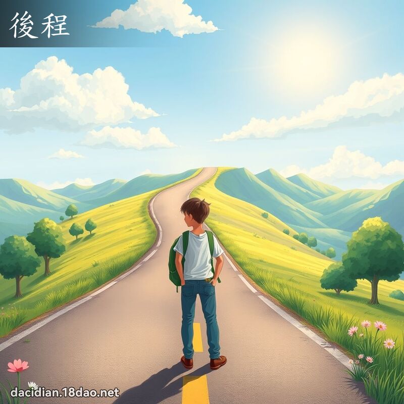 後程 - 國語大辭典配圖