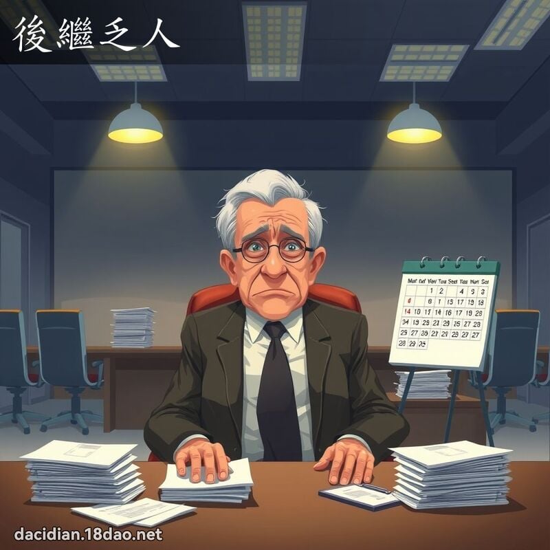 后继乏人 - 国语大辞典配图