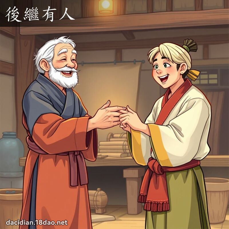 後繼有人 - 國語大辭典配圖