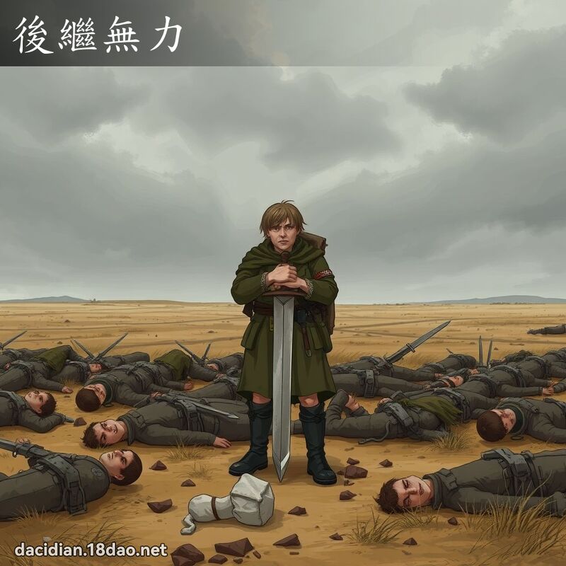 后继无力 - 国语大辞典配图