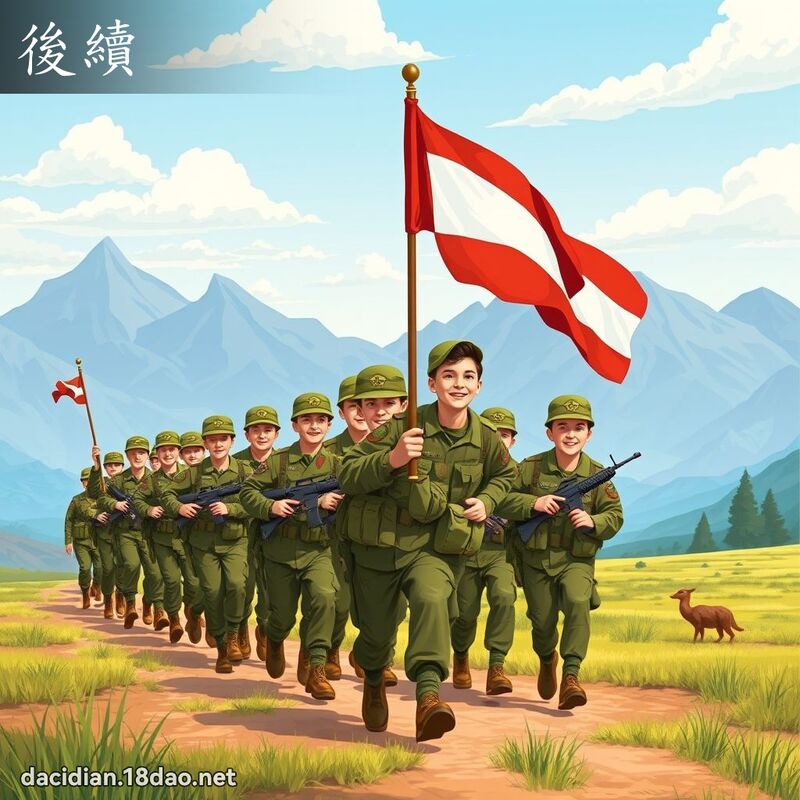 后续 - 国语大辞典配图