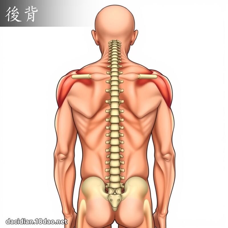 後背 - 國語大辭典配圖