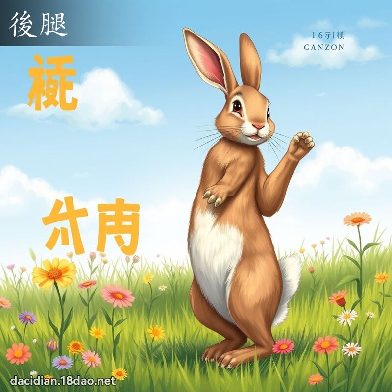 後腿 - 國語大辭典配圖