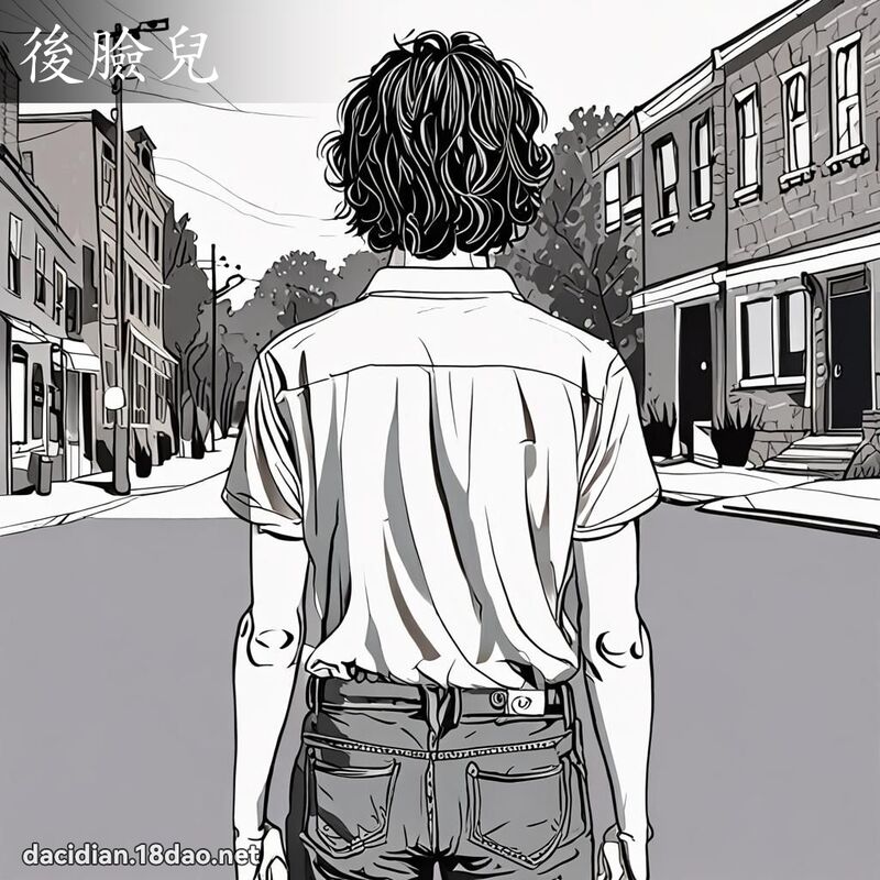 後臉兒 - 國語大辭典配圖