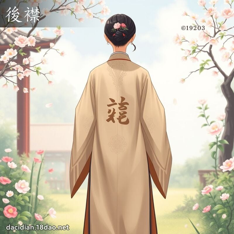 後襟 - 國語大辭典配圖
