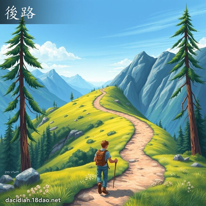 后路 - 国语大辞典配图