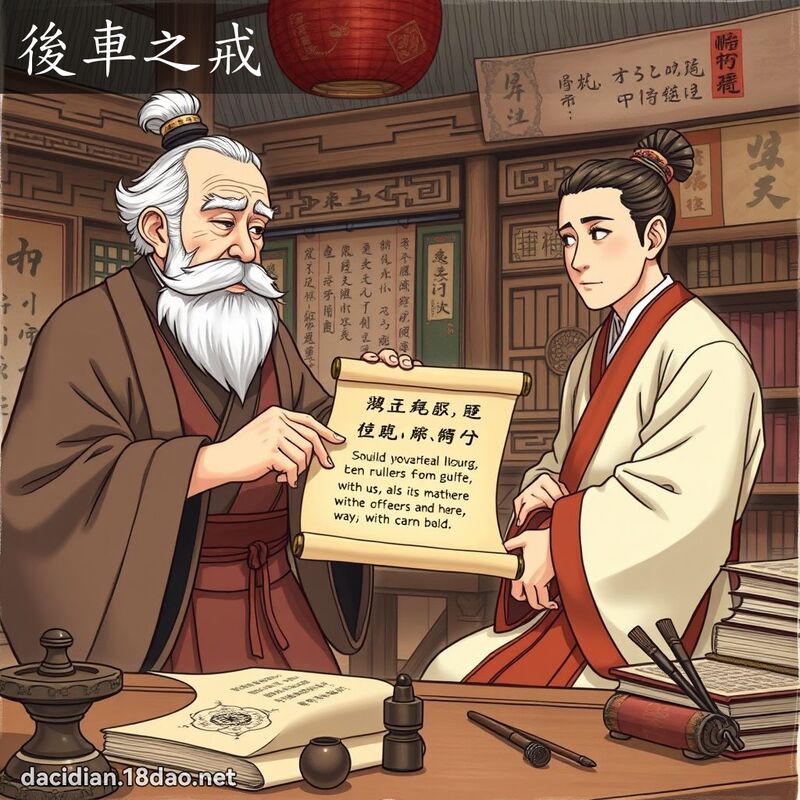 後車之戒 - 國語大辭典配圖