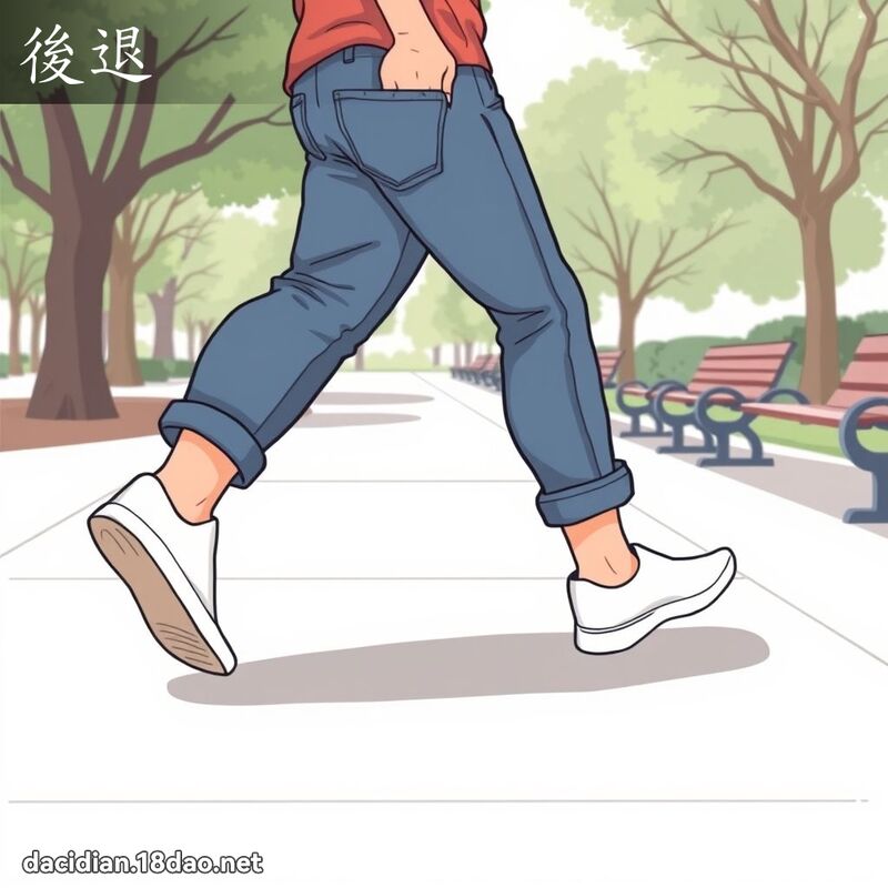后退 - 国语大辞典配图