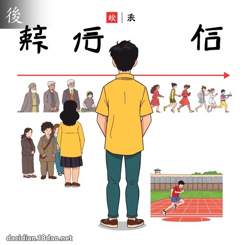 後 - 國語大辭典配圖