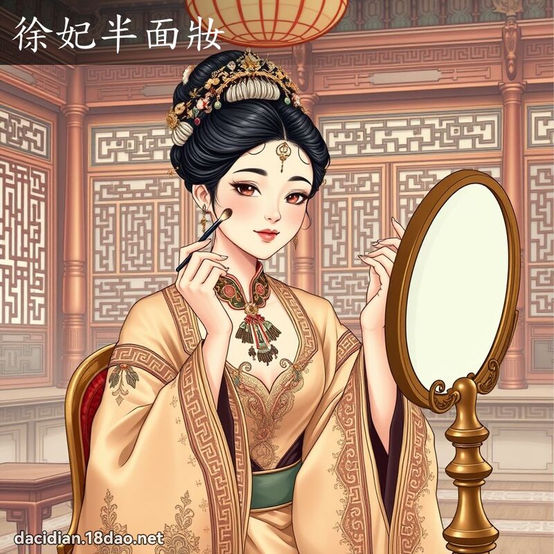 徐妃半面妆 - 国语大辞典配图