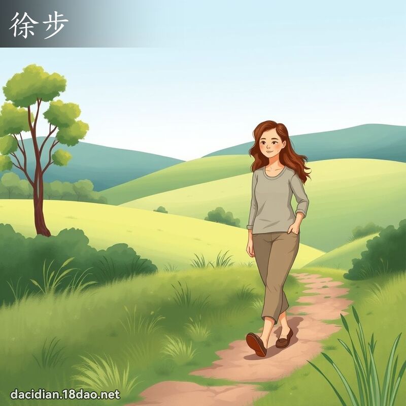 徐步 - 国语大辞典配图