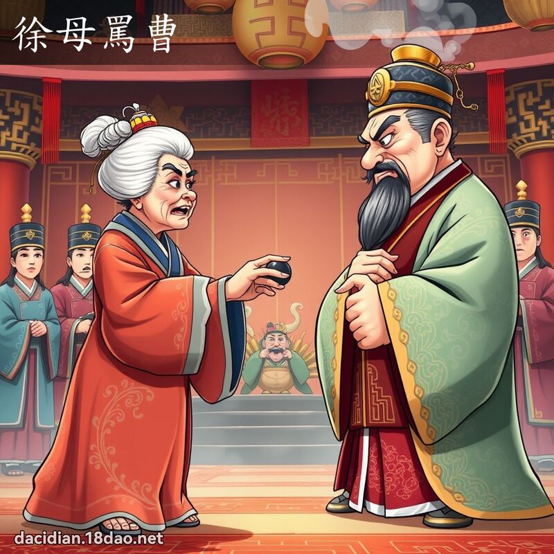 徐母骂曹 - 国语大辞典配图