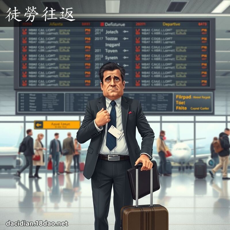 徒勞往返 - 國語大辭典配圖
