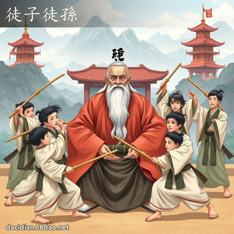 徒子徒孙 - 国语大辞典配图
