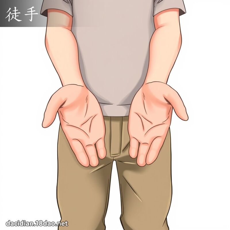 徒手 - 國語大辭典配圖