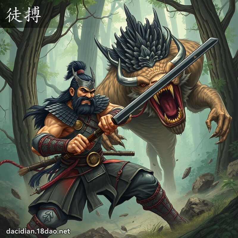 徒搏 - 国语大辞典配图