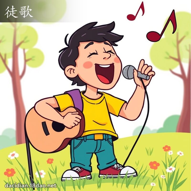 徒歌 - 国语大辞典配图