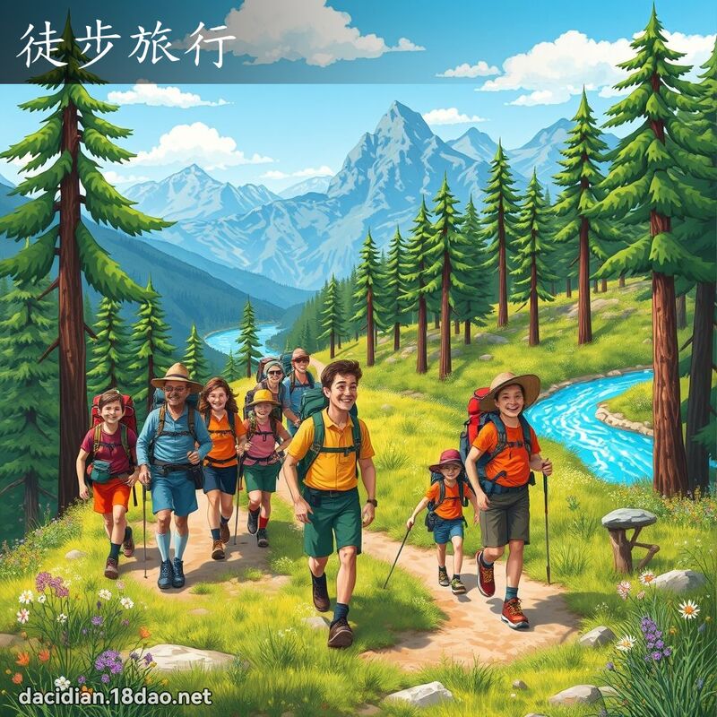 徒步旅行 - 国语大辞典配图