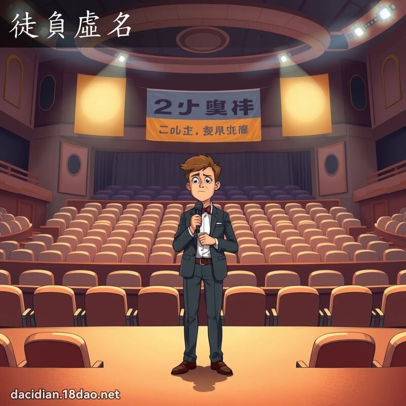 徒负虚名 - 国语大辞典配图