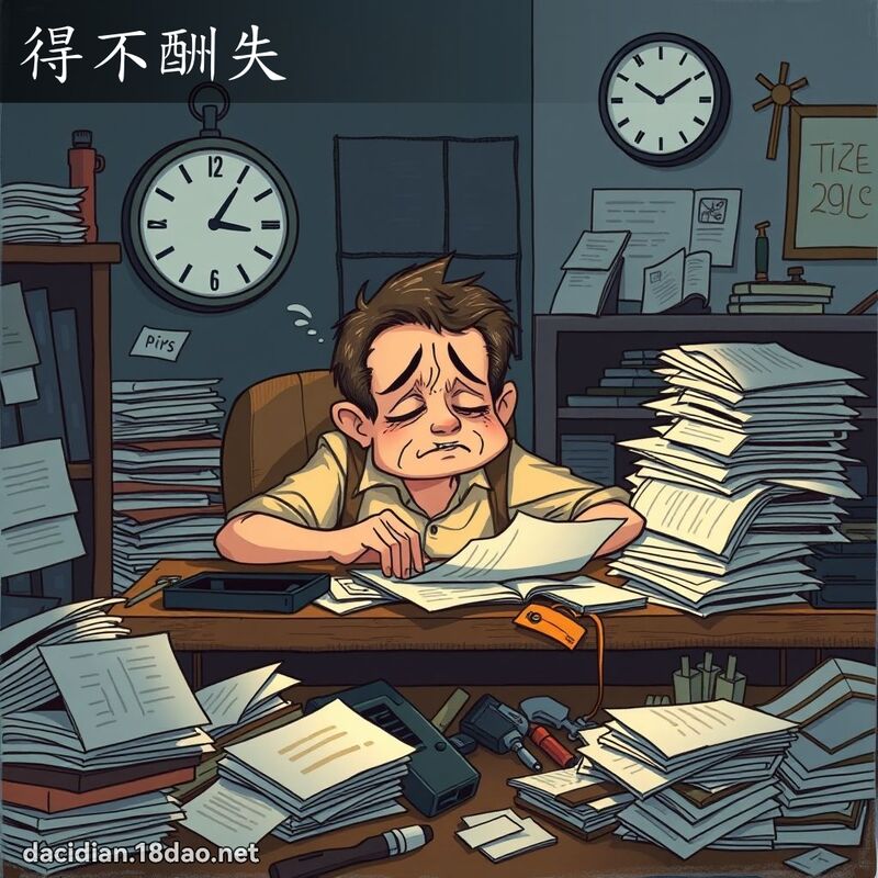 得不酬失 - 国语大辞典配图
