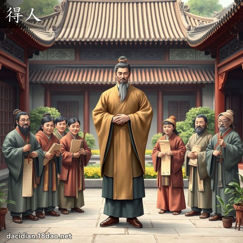 得人 - 国语大辞典配图