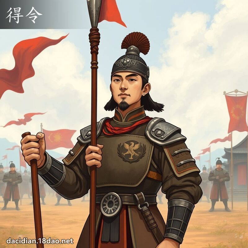 得令 - 国语大辞典配图