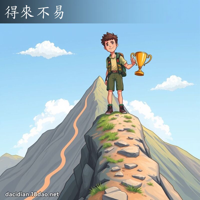 得来不易 - 国语大辞典配图