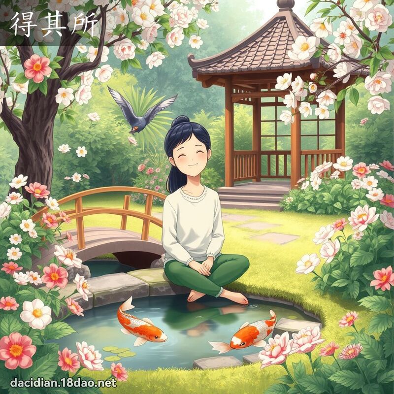 得其所 - 国语大辞典配图