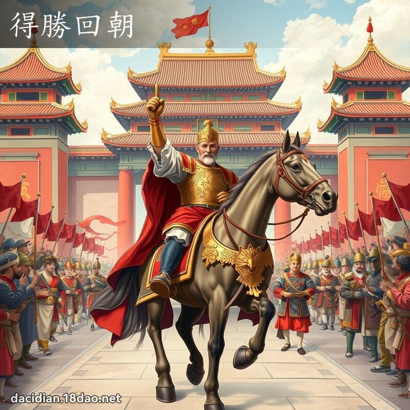 得勝回朝 - 國語大辭典配圖