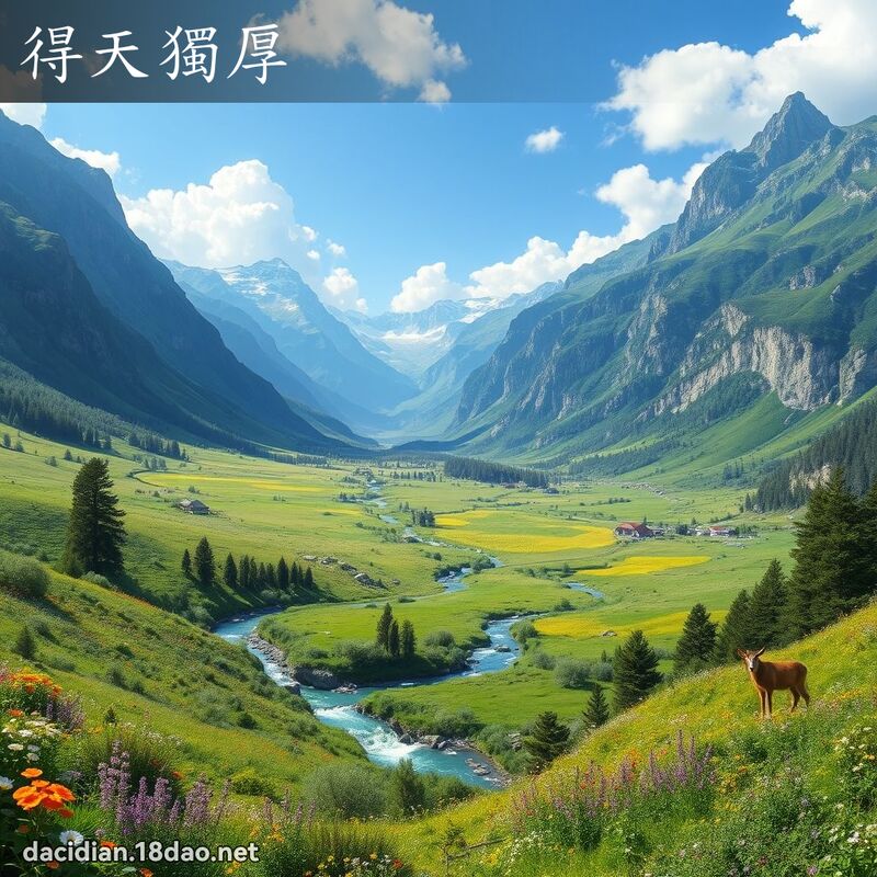 得天獨厚 - 國語大辭典配圖