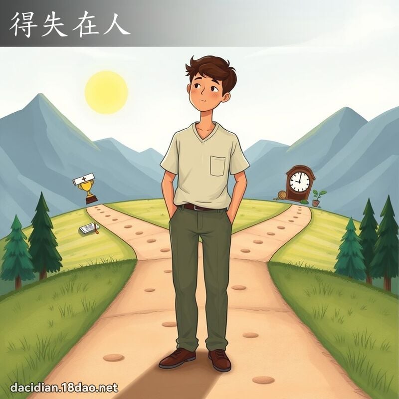 得失在人 - 国语大辞典配图