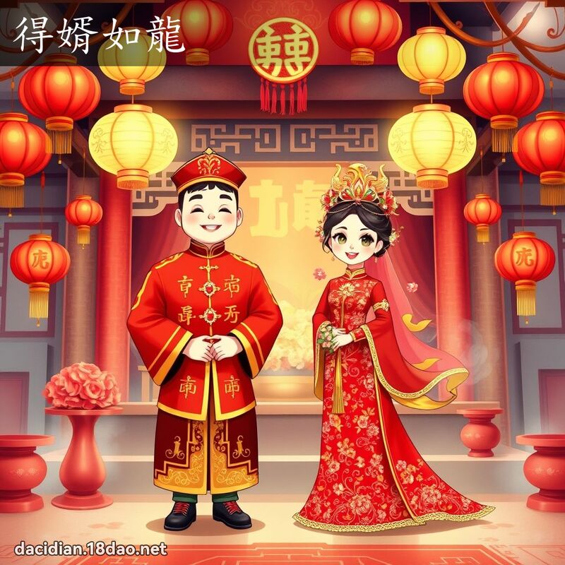 得婿如龙 - 国语大辞典配图