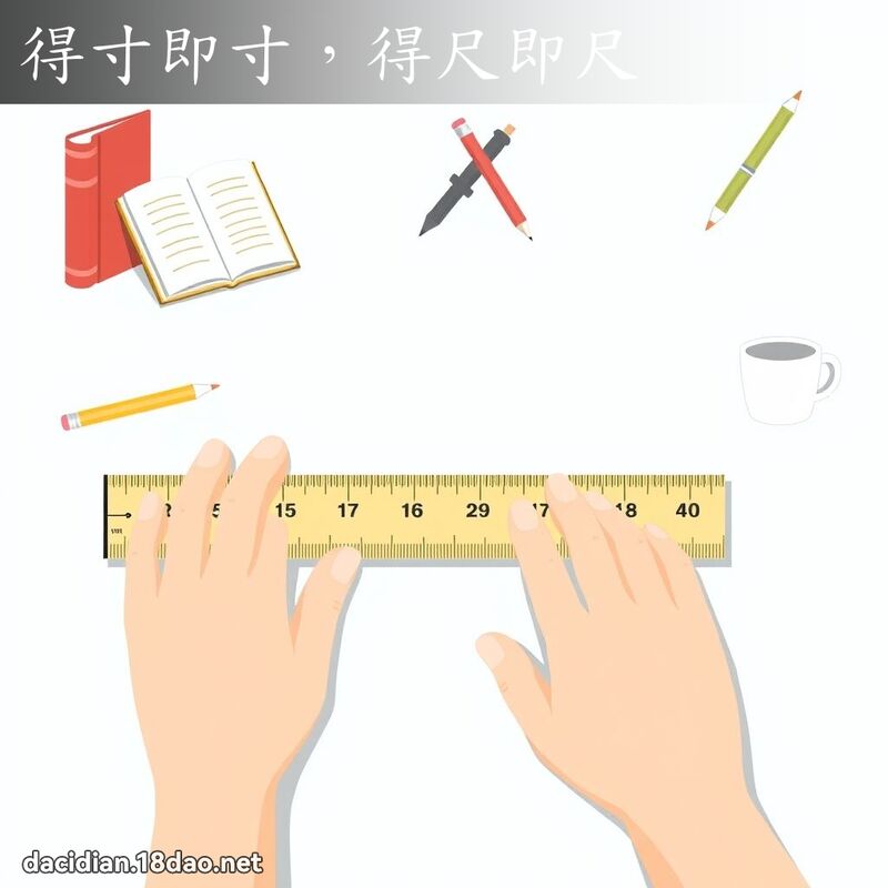 得寸即寸，得尺即尺 - 国语大辞典配图