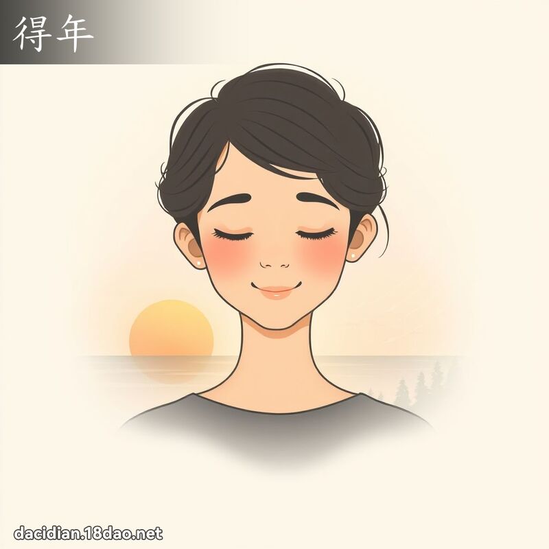 得年 - 国语大辞典配图