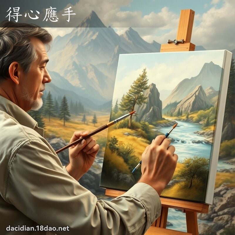 得心应手 - 国语大辞典配图
